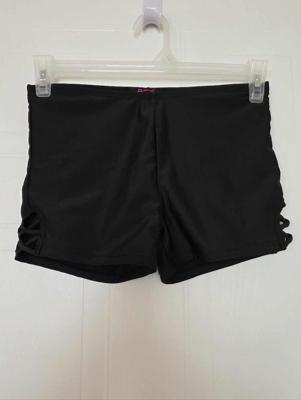 acx Active Swim Shorts with Side Strappy Detail, Black, Small